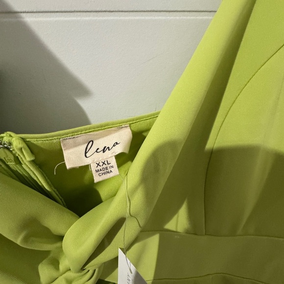 NY&C Lime Green Ruffle Dress – NWT XXL - Picture 8 of 12